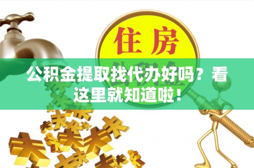 诏安公积金提取找代办好吗？看这里就知道啦！